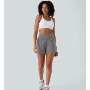 HALARA SoftlyZero Airy Super High Waisted Shorts in Steeple Gray, 5"